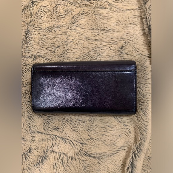 💎 MICHAEL KORS JET SET TRAVEL LARGE LOGO ENVELOPE CONTINENTAL WALLET IN TEAL💎 - Picture 6 of 8